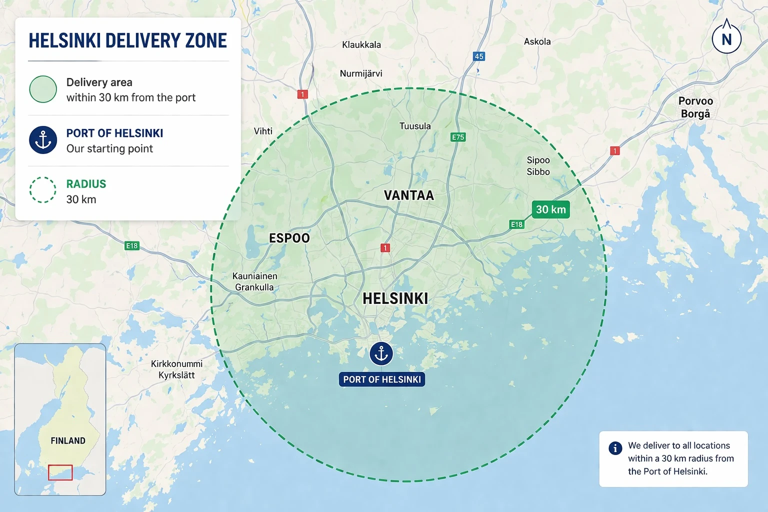 Osta Fikseeritud hinnaga tarne Helsingisse