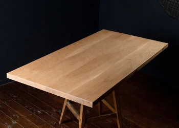 Thick oak tabletop