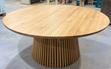 Osta Pyöreä pöytä tammipuusta, halkaisija 1800 mm