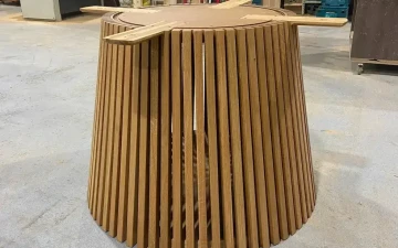 Osta Pyöreä pöytä tammipuusta, halkaisija 1800 mm