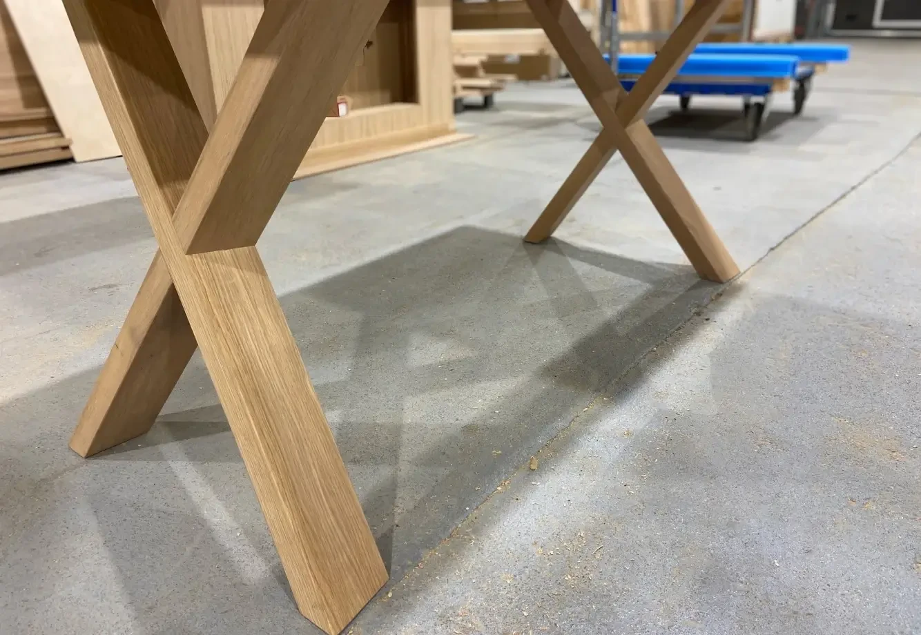 Tammi pöytäjalat X-design 800mm