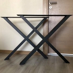 Metall table legs X-design 800mm