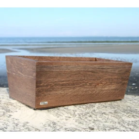 Oak woodplanter Trapezebox Wenge