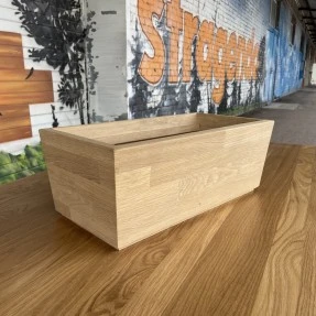 Oak woodplanter Trapezebox 